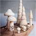 3D - Holz Pilz 6 Stück - pilzessono.shop - zauberhafte Kinderdinge