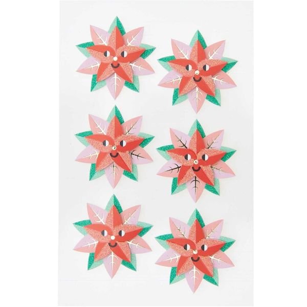 ⋙ 3D - Sticker Weihnachtsstern von Rico Design ♡ - pilzessono.shop - zauberhafte Kinderdinge