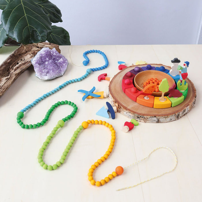 480 kleine Holzperlen - pilzessono.shop - zauberhafte Kinderdinge