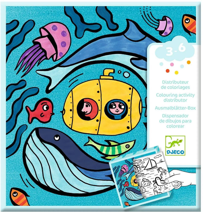 Ausmalbilder Ozean | von Djeco - pilzessono.shop - zauberhafte Kinderdinge