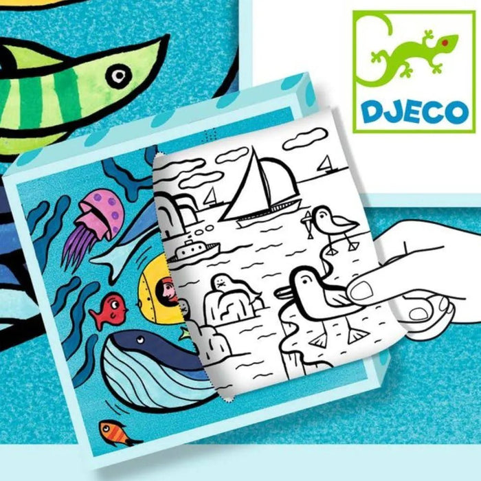 Ausmalbilder Ozean | von Djeco - pilzessono.shop - zauberhafte Kinderdinge