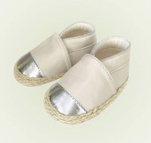 Baby Espadrilles in beige/silber von koh - pilzessono.shop - zauberhafte Kinderdinge