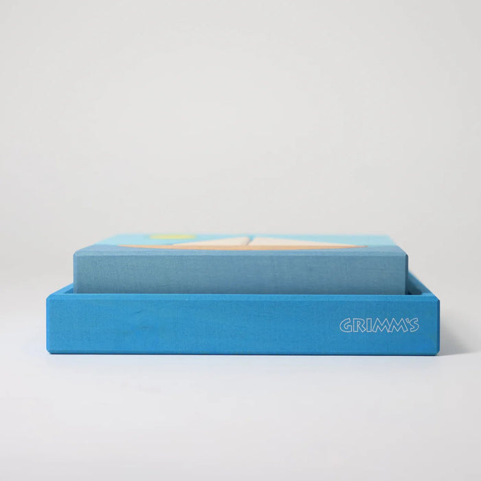 Bauspiel Blau - pilzessono.shop - zauberhafte Kinderdinge