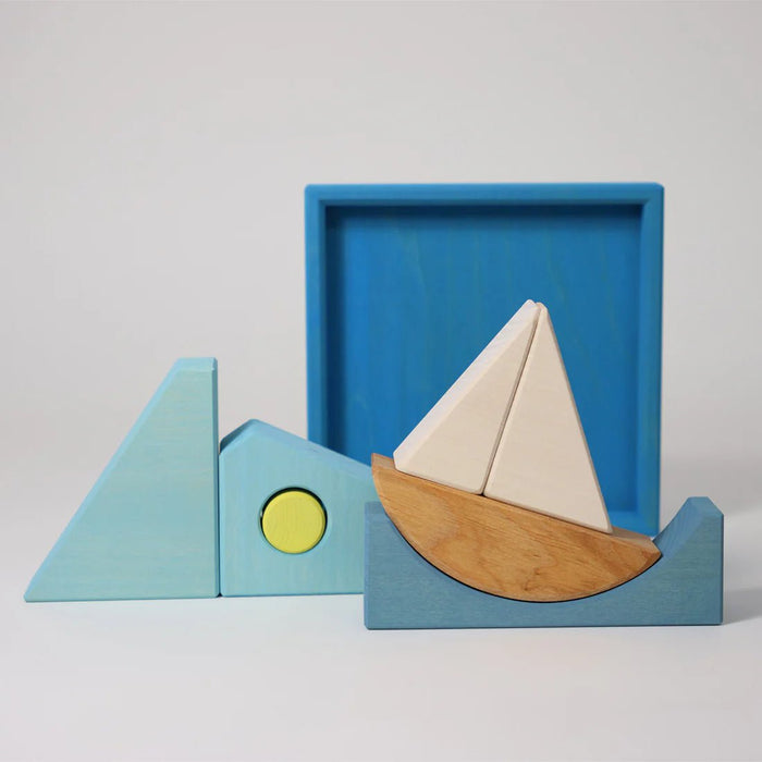 Bauspiel Blau - pilzessono.shop - zauberhafte Kinderdinge