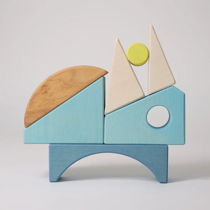 Bauspiel Blau - pilzessono.shop - zauberhafte Kinderdinge