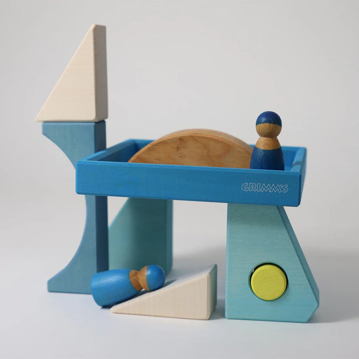 Bauspiel Blau - pilzessono.shop - zauberhafte Kinderdinge