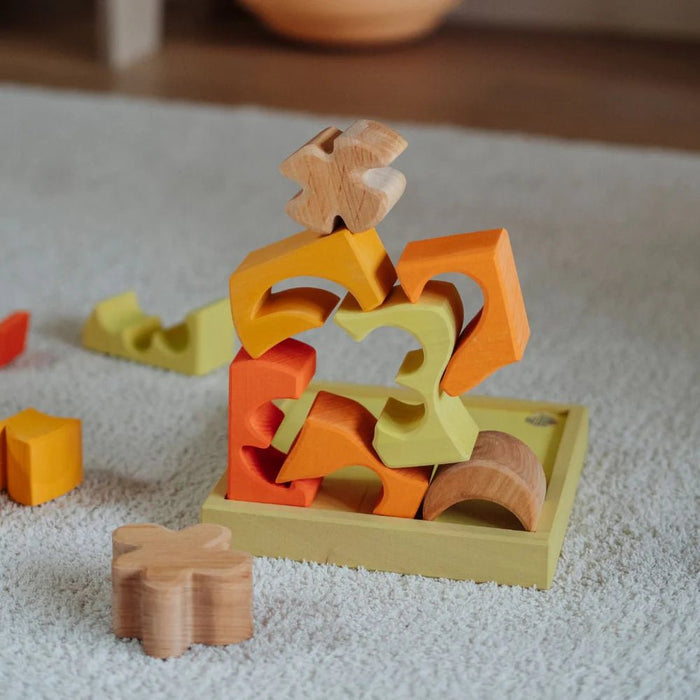 Bauspiel Gelb - pilzessono.shop - zauberhafte Kinderdinge