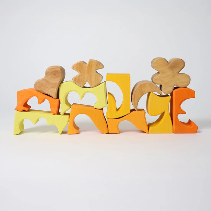 Bauspiel Gelb - pilzessono.shop - zauberhafte Kinderdinge