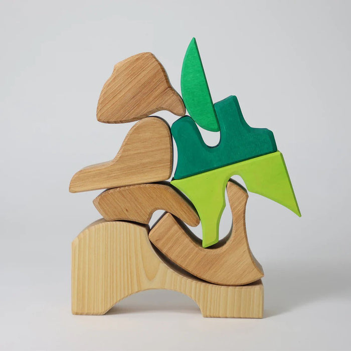 Bauspiel Grün - pilzessono.shop - zauberhafte Kinderdinge