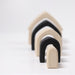 Bauspiel Haus Monochrom - pilzessono.shop - zauberhafte Kinderdinge