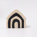 Bauspiel Haus Monochrom - pilzessono.shop - zauberhafte Kinderdinge