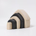 Bauspiel Haus Monochrom - pilzessono.shop - zauberhafte Kinderdinge