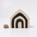 Bauspiel Haus Monochrom - pilzessono.shop - zauberhafte Kinderdinge