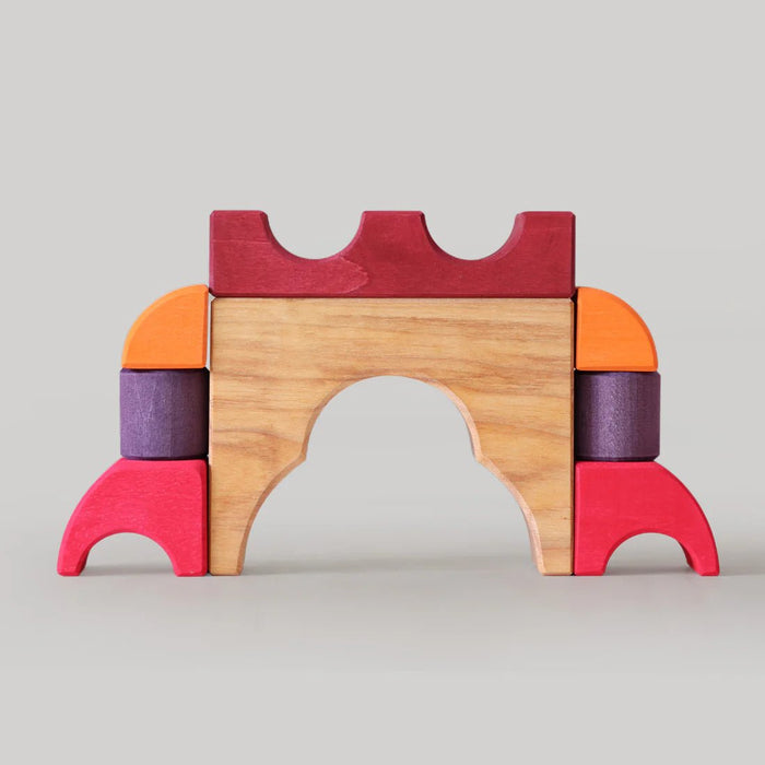 Bauspiel Rot - pilzessono.shop - zauberhafte Kinderdinge