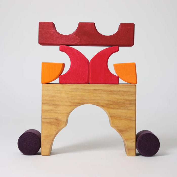 Bauspiel Rot - pilzessono.shop - zauberhafte Kinderdinge