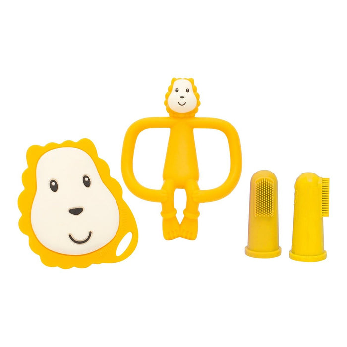 Beißring in Geschenkverpackung von MATCHSTICK MONKEY gelb - pilzessono.shop - zauberhafte Kinderdinge