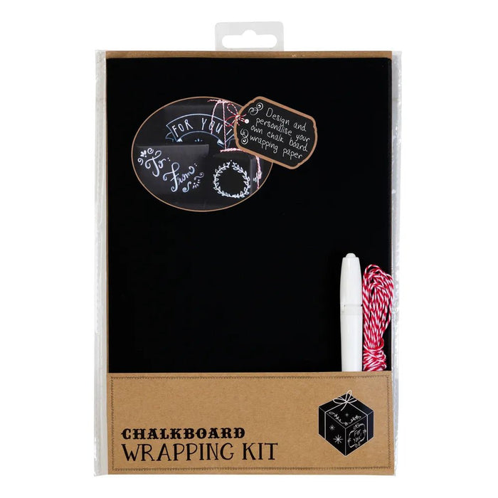 Chalkboard Wrapping Kit – Geschenkverpackung mit Tafellook zum Beschriften - pilzessono.shop - zauberhafte Kinderdinge