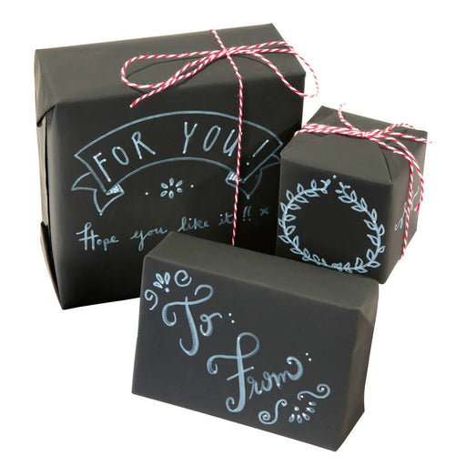 Chalkboard Wrapping Kit – Geschenkverpackung mit Tafellook zum Beschriften - pilzessono.shop - zauberhafte Kinderdinge