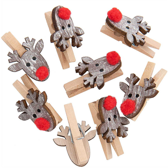 Deko Clips Rentier 🦌 Shabby Chic - pilzessono.shop - zauberhafte Kinderdinge