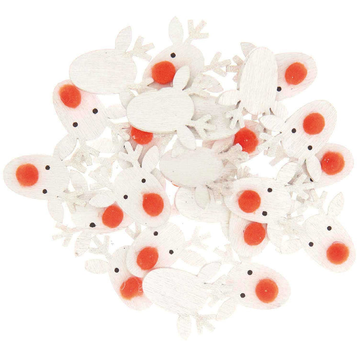 Deko Streu Rentier 🦌 Weiss - pilzessono.shop - zauberhafte Kinderdinge