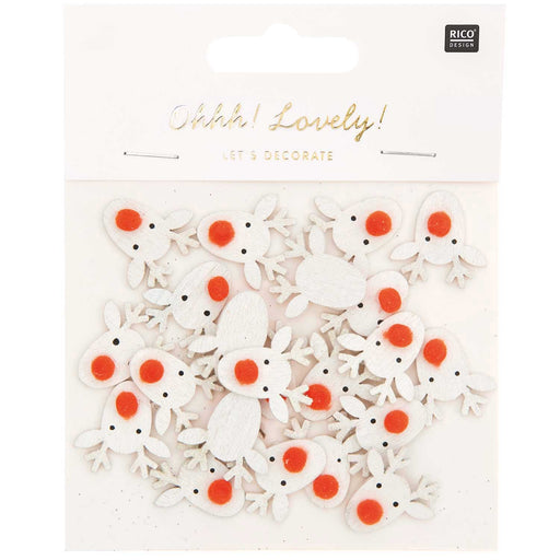 Deko Streu Rentier 🦌 Weiss - pilzessono.shop - zauberhafte Kinderdinge