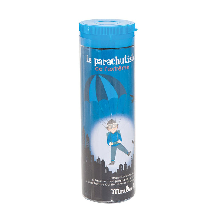 Der kleine Fallschirmspringer – Blau - pilzessono.shop - zauberhafte Kinderdinge