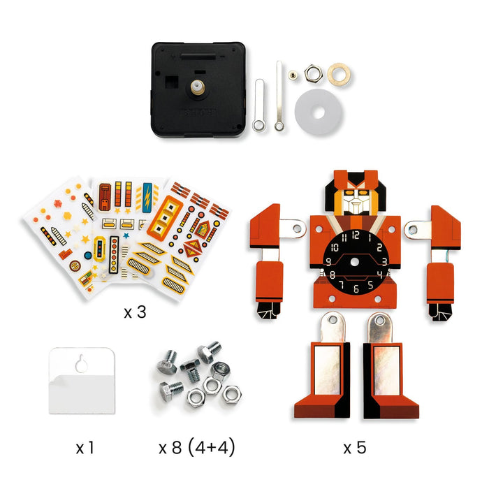 DIY - Wanduhr Robotime - pilzessono.shop - zauberhafte Kinderdinge