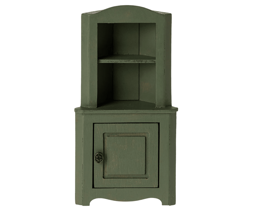 Eckschrank, Maus - Dunkelgrün - pilzessono.shop - zauberhafte Kinderdinge