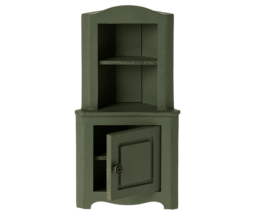Eckschrank, Maus - Dunkelgrün - pilzessono.shop - zauberhafte Kinderdinge