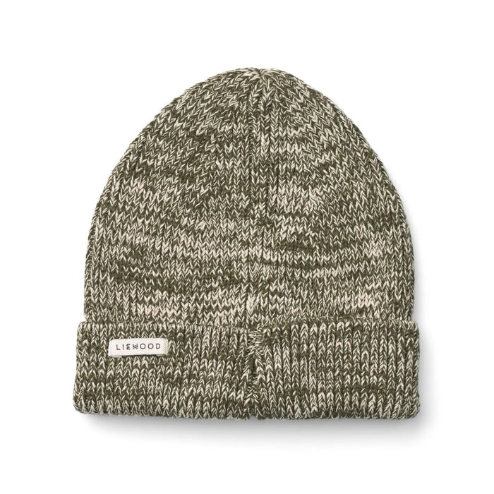 Ezra Beanie Haube | army brown/sandy von Liewood ♡ - pilzessono.shop - zauberhafte Kinderdinge
