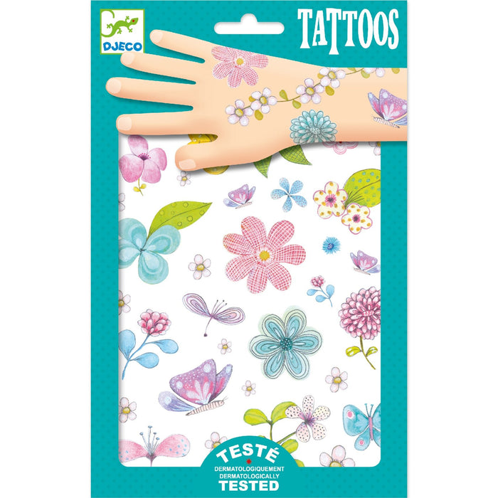 Feldblumen Tattoos von Djeco - pilzessono.shop - zauberhafte Kinderdinge