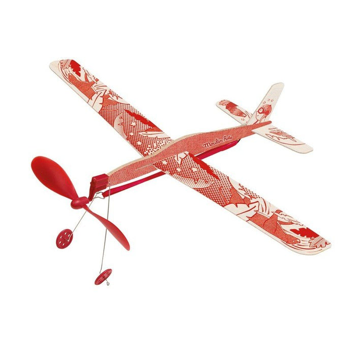 Flugzeug mit Propeller - pilzessono.shop - zauberhafte Kinderdinge