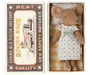 Große Schwester Maus in der Streichholzschachtel - pilzessono.shop - zauberhafte Kinderdinge
