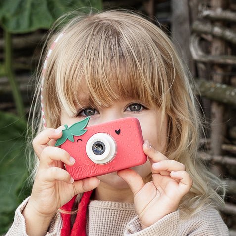 Hoppstar Rookie Kinderkamera in Strawbella - pilzessono.shop - zauberhafte Kinderdinge