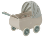 Kinderwagen mit Babymaus in Minze - pilzessono.shop - zauberhafte Kinderdinge