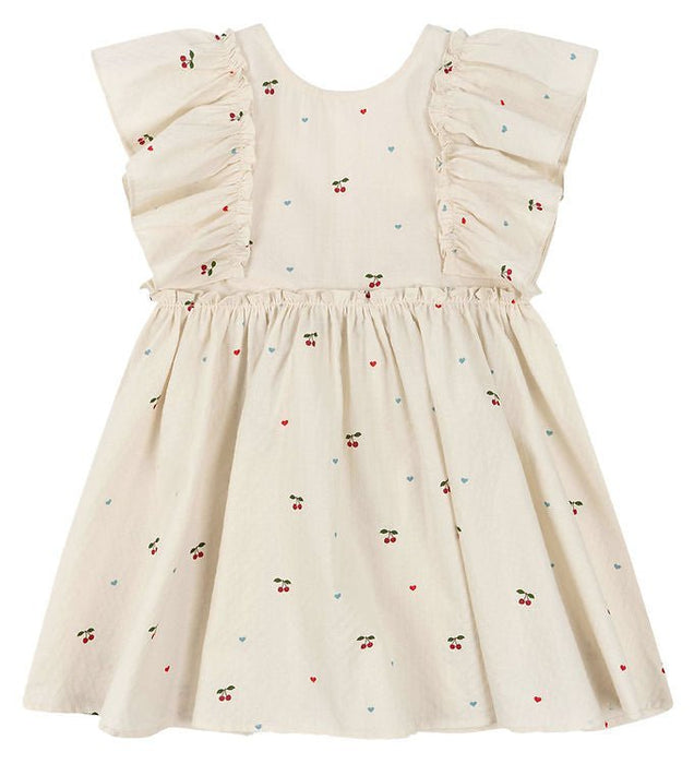 Kleid Evia Bow | 🍒 cherry coeur von Konges Sløjd - pilzessono.shop - zauberhafte Kinderdinge