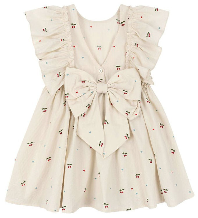 Kleid Evia Bow | 🍒 cherry coeur von Konges Sløjd - pilzessono.shop - zauberhafte Kinderdinge