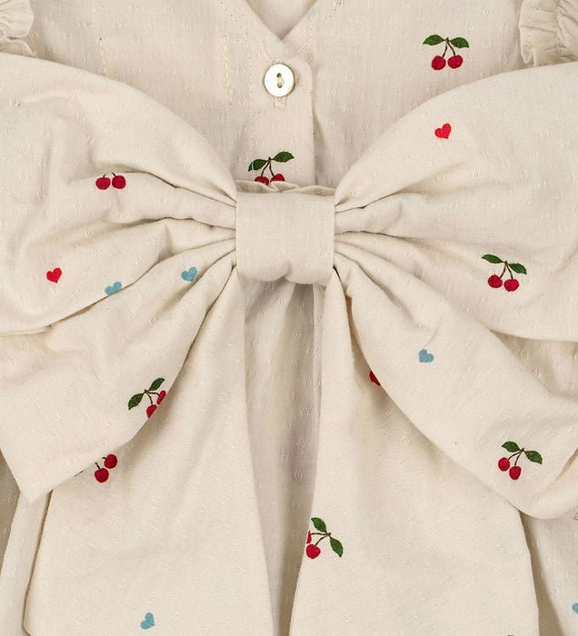 Kleid Evia Bow | 🍒 cherry coeur von Konges Sløjd - pilzessono.shop - zauberhafte Kinderdinge