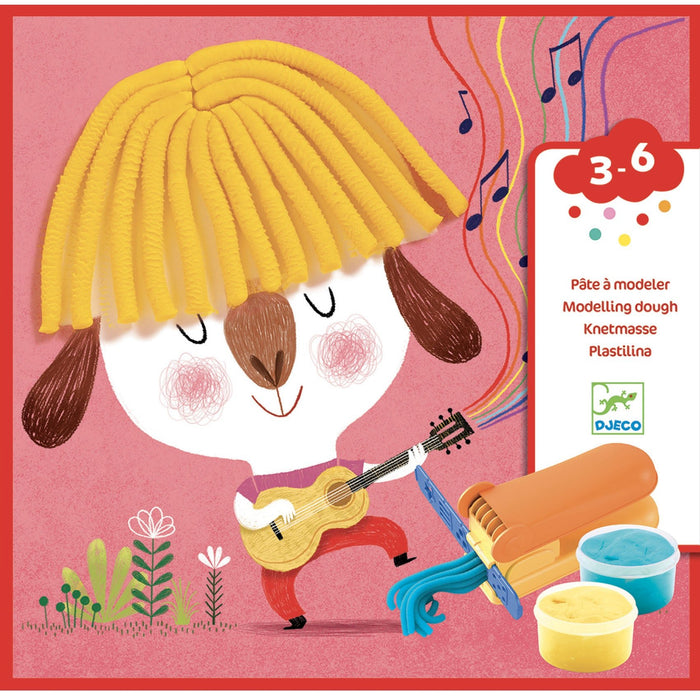 Knetspiel für Kinder ab 3 Jahren Locken und glattes Haar - pilzessono.shop - zauberhafte Kinderdinge