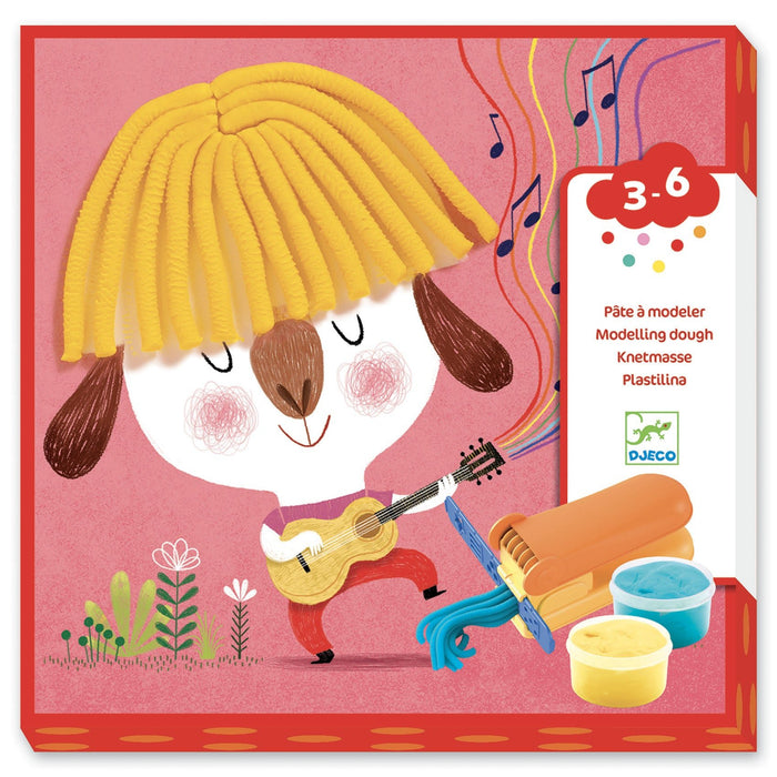Knetspiel für Kinder ab 3 Jahren Locken und glattes Haar - pilzessono.shop - zauberhafte Kinderdinge