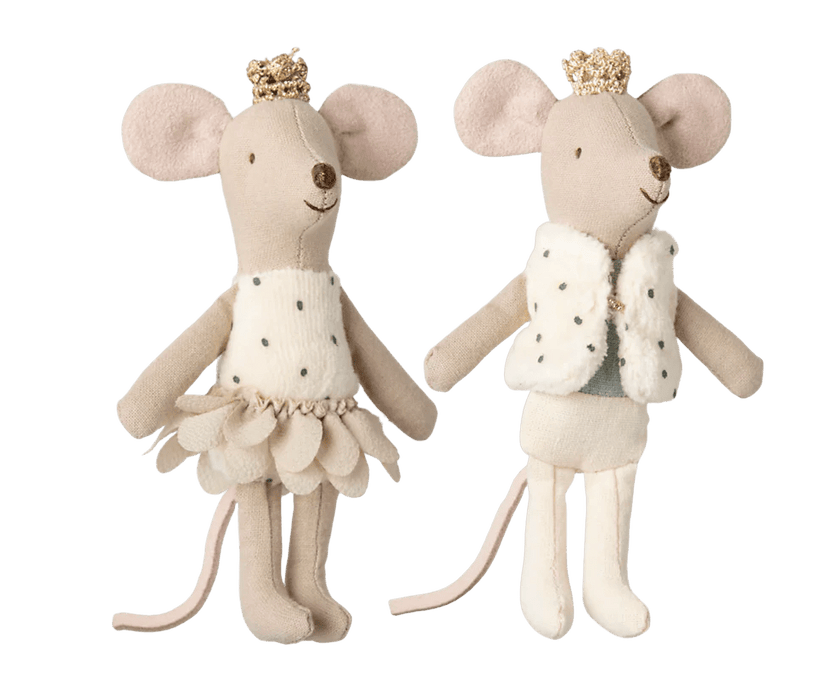 Königliche Zwillingsmäuse : kleine Schwester & kleiner Bruder - pilzessono.shop - zauberhafte Kinderdinge