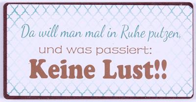 Kühlschrankmagnet : Da will man mal in Ruhe putzen und was passiert: Keine Lust - pilzessono.shop - zauberhafte Kinderdinge