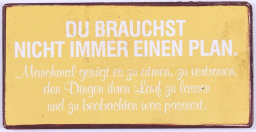 Kühlschrankmagnet : Du brauchst nicht immer einen Plan... - pilzessono.shop - zauberhafte Kinderdinge