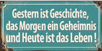 Kühlschrankmagnet "Gestern ist Geschichte..." - pilzessono.shop - zauberhafte Kinderdinge