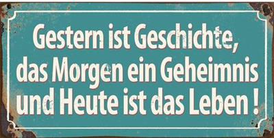 Kühlschrankmagnet "Gestern ist Geschichte..." - pilzessono.shop - zauberhafte Kinderdinge