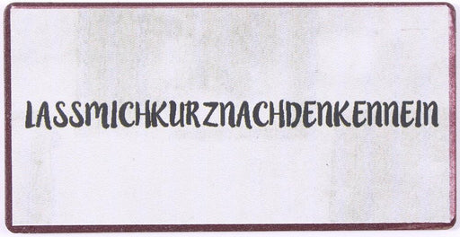 Kühlschrankmagnet: Lass mich kurz nachdenken - pilzessono.shop - zauberhafte Kinderdinge