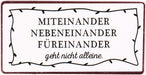 Kühlschrankmagnet Miteinander, nebeneinander, füreinander... - pilzessono.shop - zauberhafte Kinderdinge