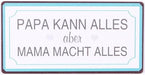 Kühlschrankmagnet: Papa kann alles aber Mama macht alles - pilzessono.shop - zauberhafte Kinderdinge