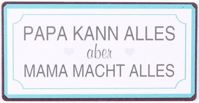 Kühlschrankmagnet: Papa kann alles aber Mama macht alles - pilzessono.shop - zauberhafte Kinderdinge