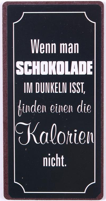 Kühlschrankmagnet: Wenn man Schokolade.... - pilzessono.shop - zauberhafte Kinderdinge